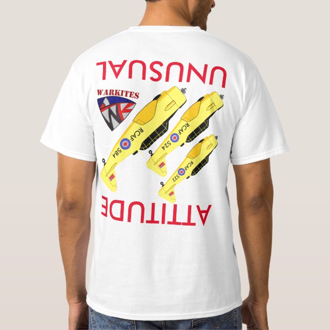 Camiseta Atitude incomum T-6 de Warkites, Harvard (Verso)