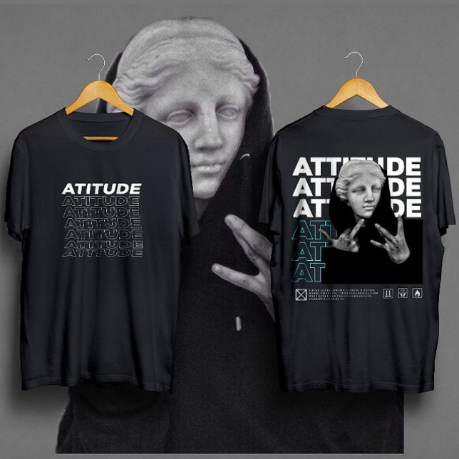 Camiseta ATITUDE Michelangelo: Estilo Gráfico David Clássic (Criador carregado)