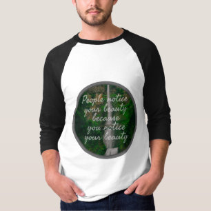 Camiseta atitude positiva vibes afirmações
