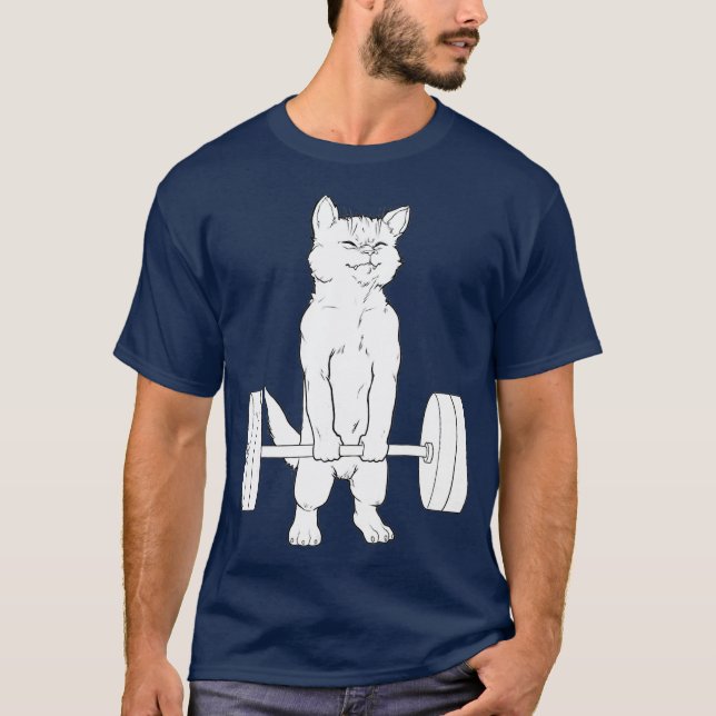 Camiseta Ativação do mecanismo de empuxo de gato (Frente)