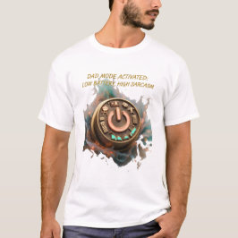 Camiseta Ativado o Modo Pai, Presente Divertido pa
