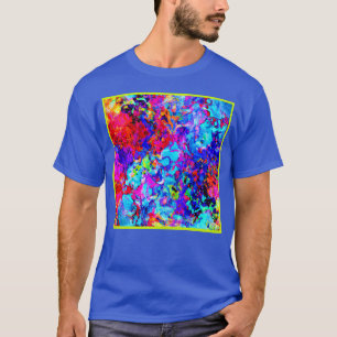 Camiseta Ativando Esquemas de Cores do Padrão de Abstrato
