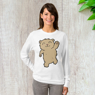 Camiseta Ativando um Urso Sorridente Adorável