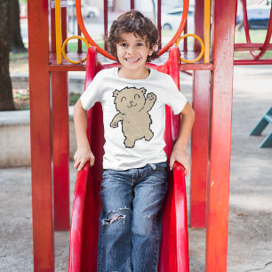Camiseta Ativando um Urso Sorridente Adorável