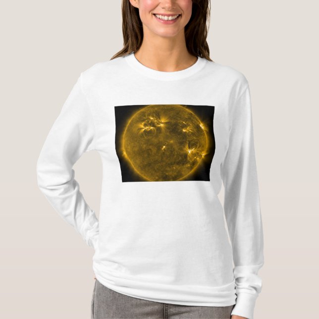 Camiseta Atividade solar no Sol 4 (Frente)