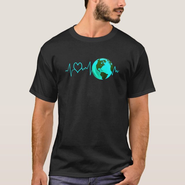 Camiseta Ativismo das Alterações Climáticas nos Reciclagens (Frente)