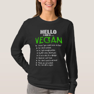 Camiseta Ativismo Pro Vegano Atleta de Academia Olá Eu Sou