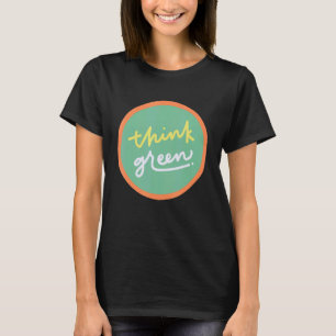Camiseta Ativista do pense verde Hippies 70s