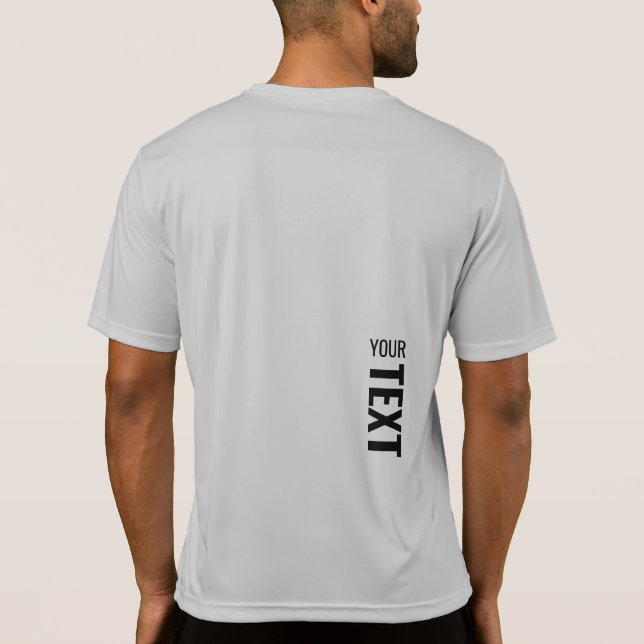 Camiseta Ativôs Prata Mens Esporte Impressão (Verso)