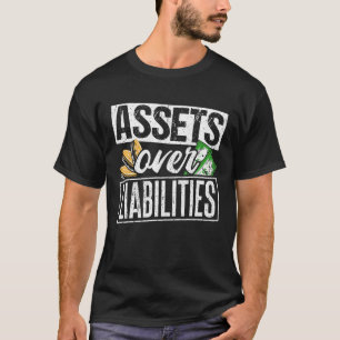 Camiseta Ativos sobre passivos - Contabilista