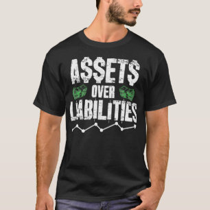 Camiseta Ativos Sobre Passivos Contabilística Funny Dif Acc