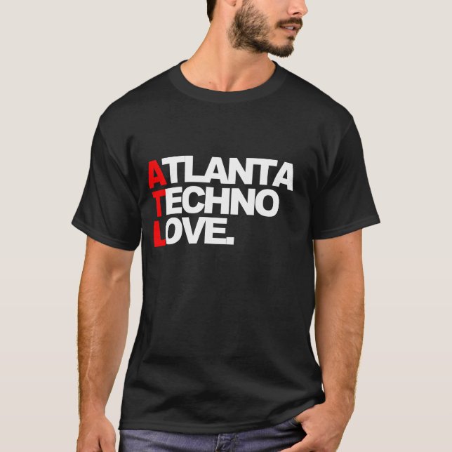 Camiseta Atlanta Amor Techno (azul) (Frente)