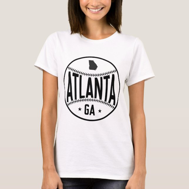 Camiseta Atlanta Baseball Themed (Frente)