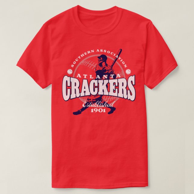 Camiseta Atlanta Crackers Baseball (Frente do Design)