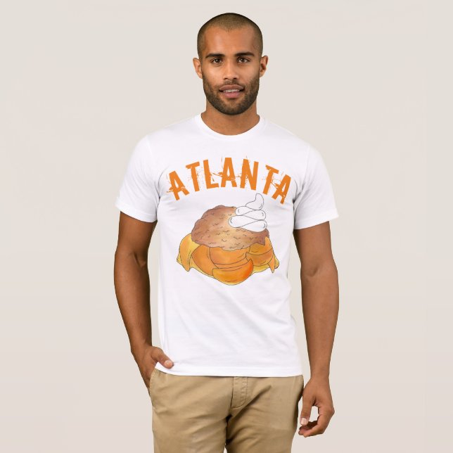 Camiseta Atlanta Georgia GA Peach Cobbler Southern Dessert (Frente Completa)