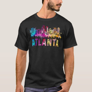 Camiseta Atlanta Georgia Retro Watercolor Skyline