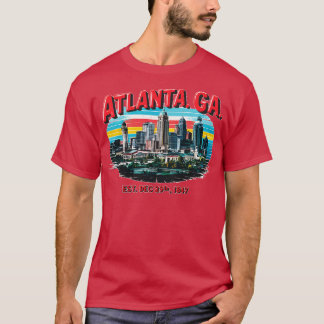 Camiseta atlanta georgia Souvenir Vintage Citysca nostálgic