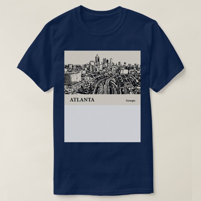 Camiseta Atlanta Georgia TShirt 1 (Frente do Design)