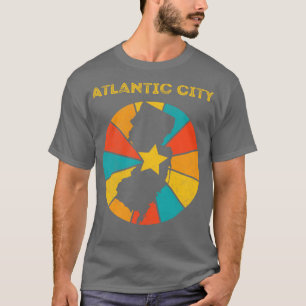 Camiseta Atlanta New Jersey Vintage afligiu Souvenir 1