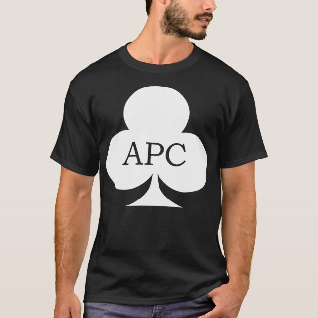 Camiseta Atlanta Poker Club White APC Club  (Frente)