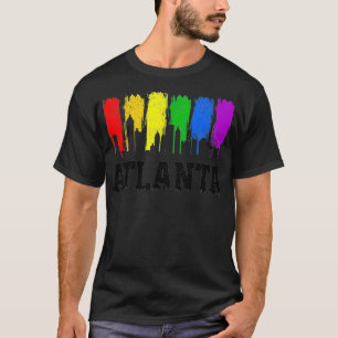 Camiseta Atlanta Skyline Rainbow ATL LGBTQ Gay Pride Month