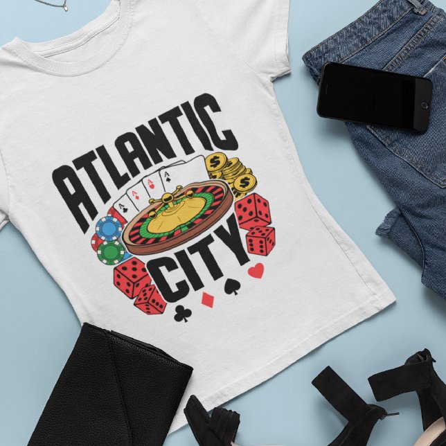 Camiseta Atlantic City Casino de Nova Jersey Gambling (Criador carregado)