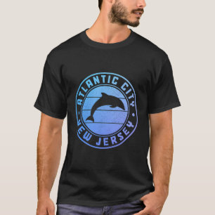 Camiseta Atlantic City New Jersey Nj Dolphin Souvenir Vinta