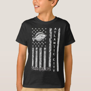 Camiseta Atlantic City Nj Para Pesca de Fluke para Pescador
