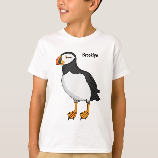 Camiseta Atlantic puffin illustration (Frente)