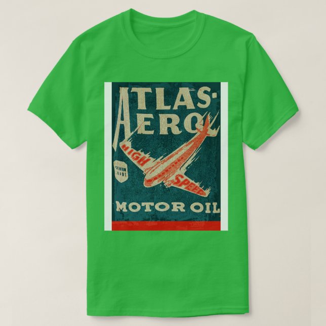 Camiseta Atlas Aero Motor Oil (Frente do Design)