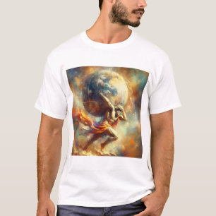 Camiseta Atlas carregar o mundo