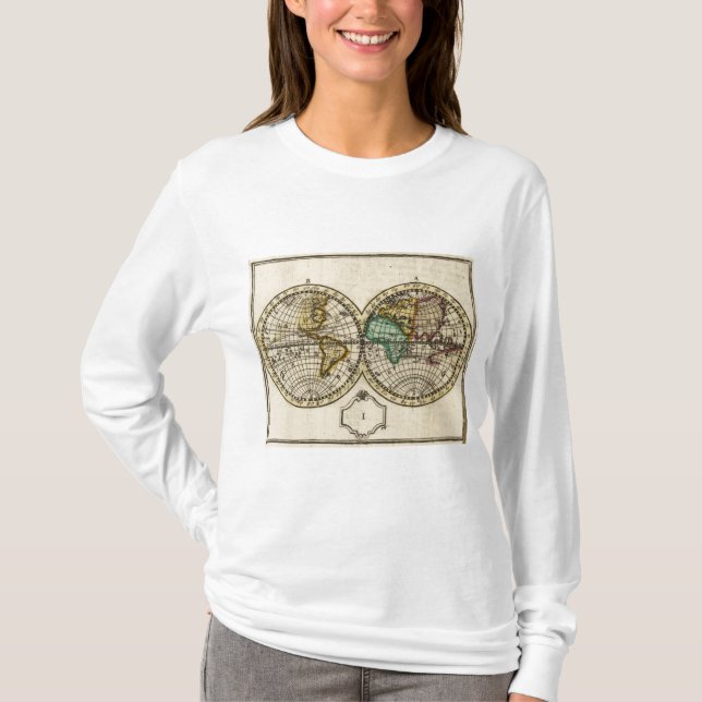 Camiseta Atlas de mundo (Frente)