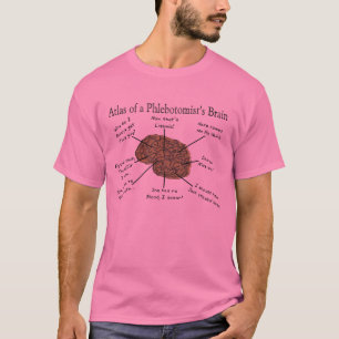 Camiseta Atlas do cérebro de um Phlebotomist