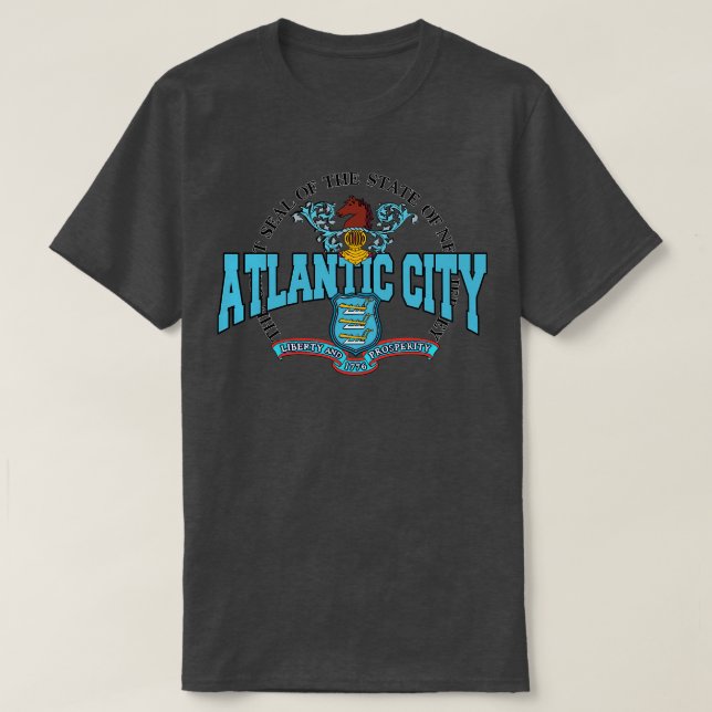 Camiseta Atlc City New Jersey EUA (Frente do Design)