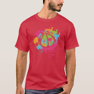 Camiseta Atleta de Bola Colorida Jogo Esporte Basquetebol a