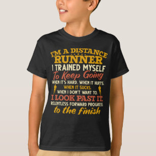 Camiseta Atleta de Cotação do Runner à Distância Engraçada