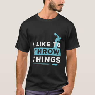 Camiseta Atleta de Disco de Campo e Pista Gosta de Lançar C