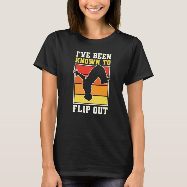Camiseta Atleta de Parkour Freerunning Traceur Backflip IVe (Frente)