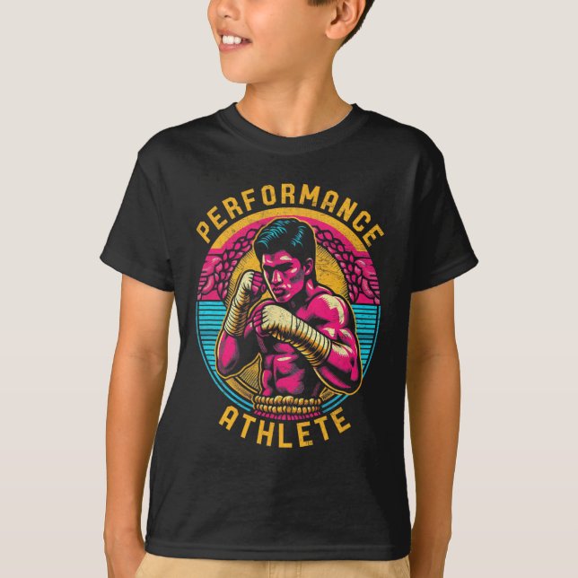 Camiseta Atleta de Performance de Muay Thai Kickboxing Masc (Frente)