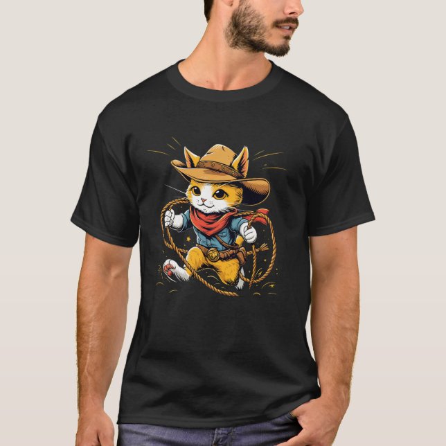 Camiseta Atleta de rodeio Cat no Rodeio (Frente)