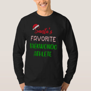 Camiseta Atleta de Taekwondo Favorito do Papai Noel Taekw