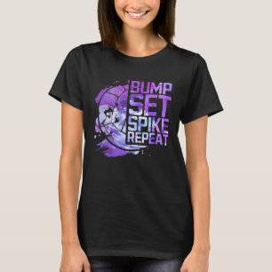 Camiseta Atleta De Voleibol Repetitivo De Bump Set Spike Sp
