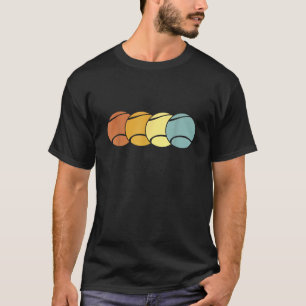 Camiseta Atleta do Retro Tênis Balls Sports Player