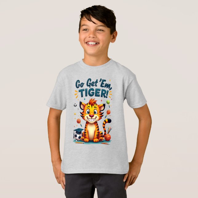 Camiseta Atleta Estudante Tigre (Frente Completa)