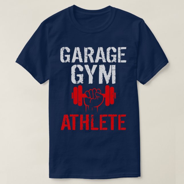 Camiseta Atleta Giro de Garagem para Levantamento de Peso (Frente do Design)