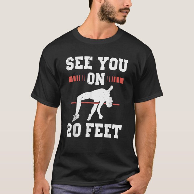 Camiseta Atleta Pole Vault para Pole Jumper Vaultier (Frente)