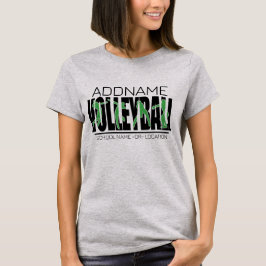 Camiseta Atleta Superior da Escola de NOME do Jogador da Eq