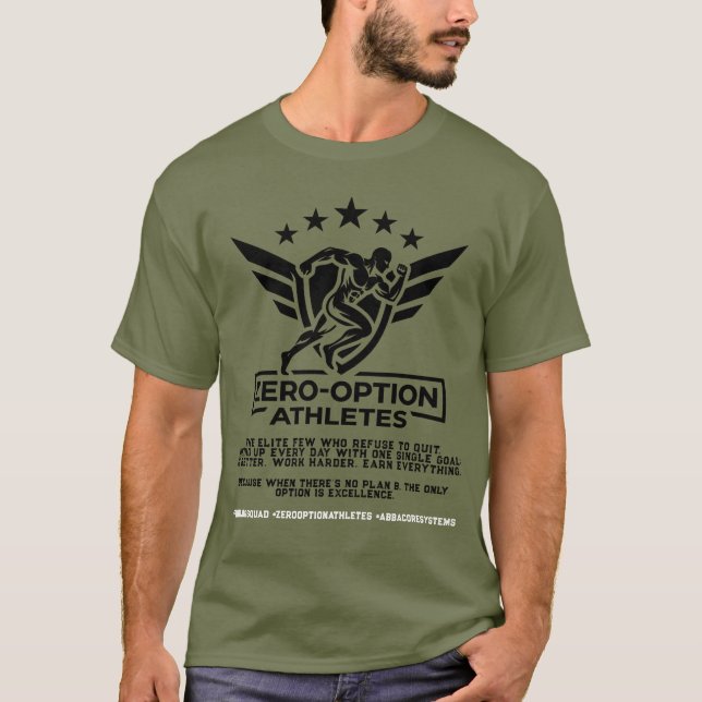Camiseta Atletas de Opção Zero (Frente)