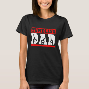 Camiseta Atletas de Pai em Tumbling Acrobatam Gymnasts Sacu