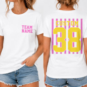 Camiseta Atlética Número Nome da Equipe Personaliz
